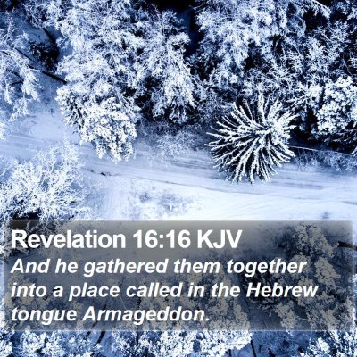Revelation 16:16 KJV Bible Verse Image