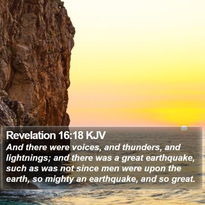 Revelation 16:18 KJV Bible Verse Image