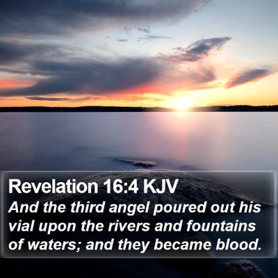 Revelation 16:4 KJV Bible Verse Image