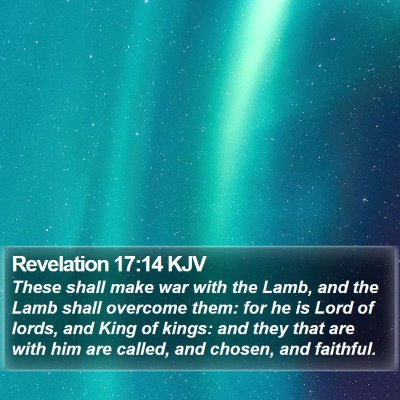 Revelation 17:14 KJV Bible Verse Image