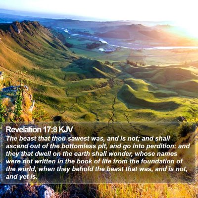 Revelation 17:8 KJV Bible Verse Image