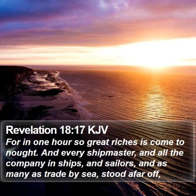 Revelation 18:17 KJV Bible Verse Image