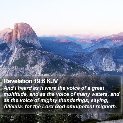 Revelation 19:6 KJV Bible Verse Image