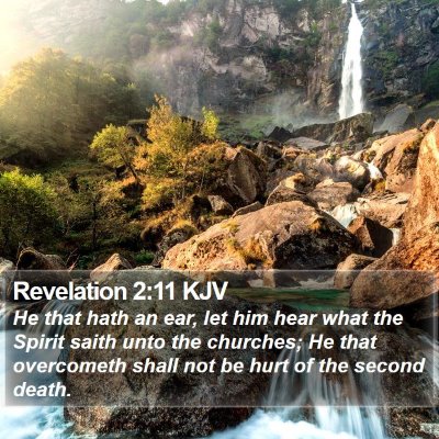 Revelation 2:11 KJV Bible Verse Image