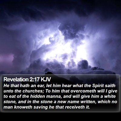 Revelation 2:17 KJV Bible Verse Image
