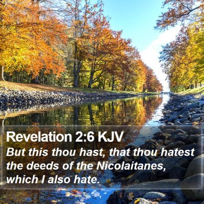 Revelation 2:6 KJV Bible Verse Image
