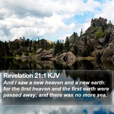 Revelation 21:1 KJV Bible Verse Image