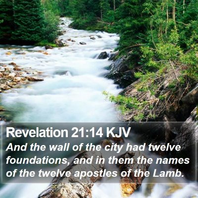 Revelation 21:14 KJV Bible Verse Image
