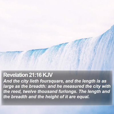Revelation 21:16 KJV Bible Verse Image