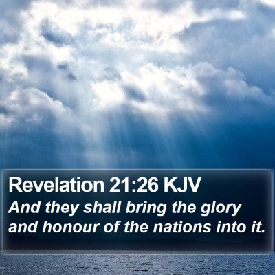 Revelation 21:26 KJV Bible Verse Image