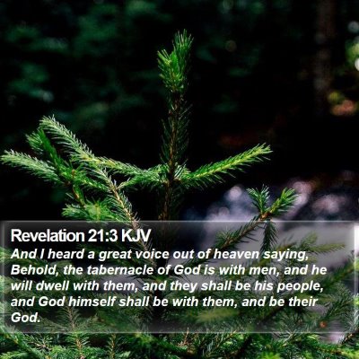 Revelation 21:3 KJV Bible Verse Image