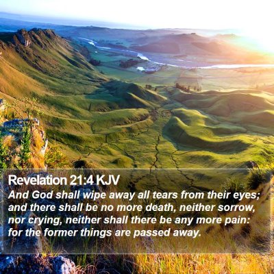 Revelation 21:4 KJV Bible Verse Image