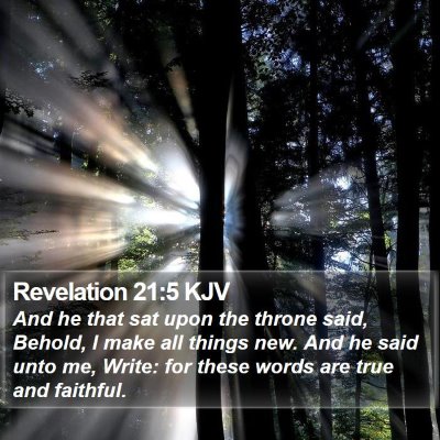 Revelation 21:5 KJV Bible Verse Image