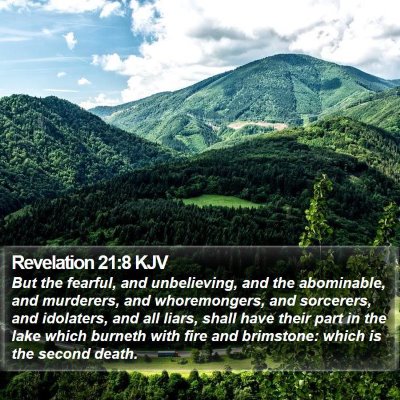 Revelation 21:8 KJV Bible Verse Image