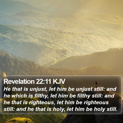 Revelation 22:11 KJV Bible Verse Image
