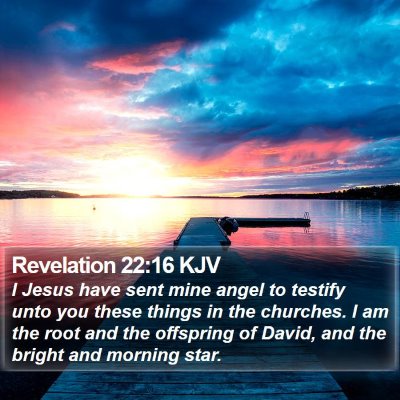 Revelation 22:16 KJV Bible Verse Image