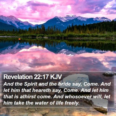 Revelation 22:17 KJV Bible Verse Image