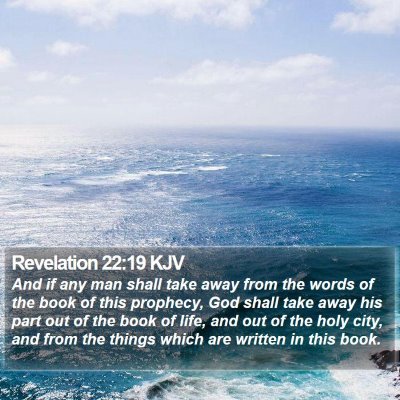 Revelation 22:19 KJV Bible Verse Image