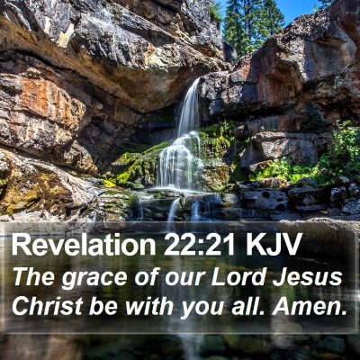 Revelation 22:21 KJV Bible Verse Image