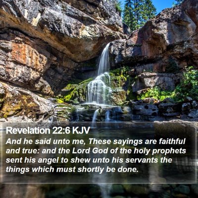 Revelation 22:6 KJV Bible Verse Image