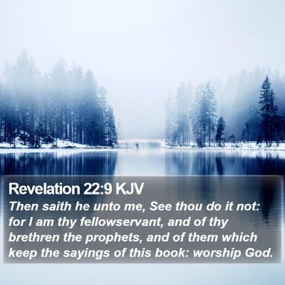 Revelation 22:9 KJV Bible Verse Image