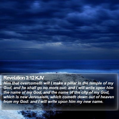 Revelation 3:12 KJV Bible Verse Image