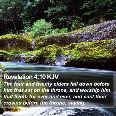 Revelation 4:10 KJV Bible Verse Image