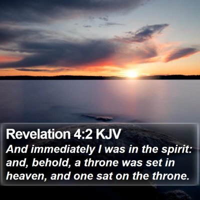 Revelation 4:2 KJV Bible Verse Image