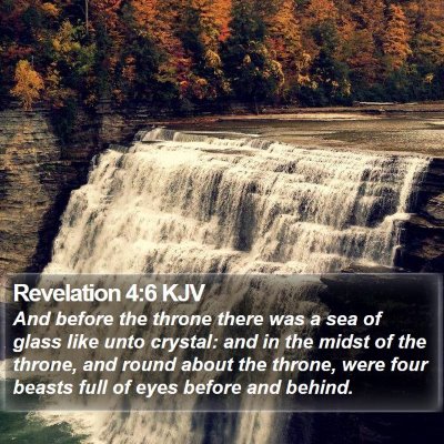 Revelation 4:6 KJV Bible Verse Image