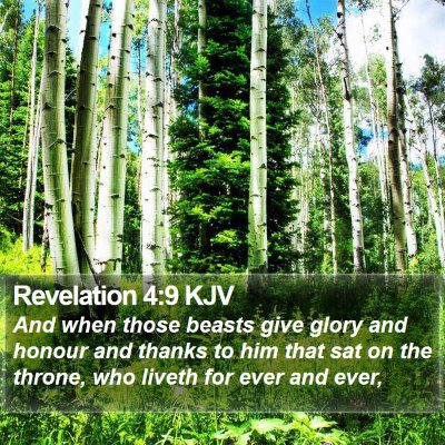 Revelation 4:9 KJV Bible Verse Image