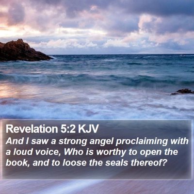 Revelation 5:2 KJV Bible Verse Image