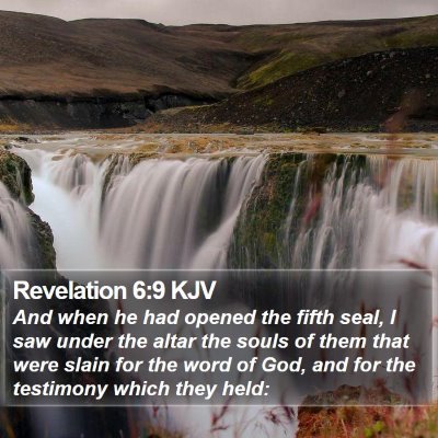 Revelation 6:9 KJV Bible Verse Image