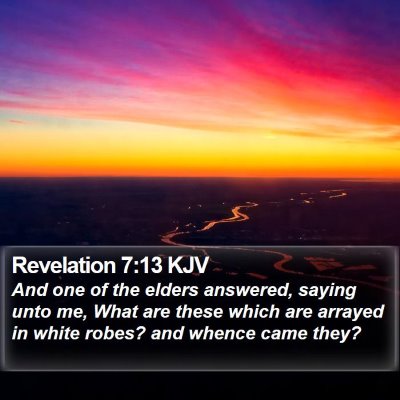 Revelation 7:13 KJV Bible Verse Image