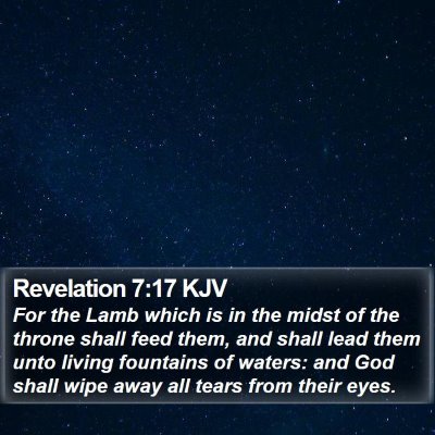 Revelation 7:17 KJV Bible Verse Image