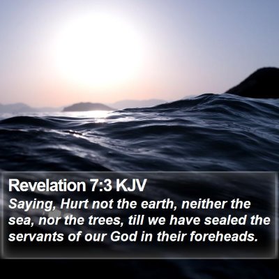 Revelation 7:3 KJV Bible Verse Image