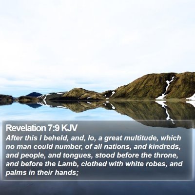 Revelation 7:9 KJV Bible Verse Image