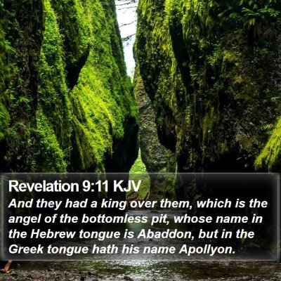 Revelation 9:11 KJV Bible Verse Image