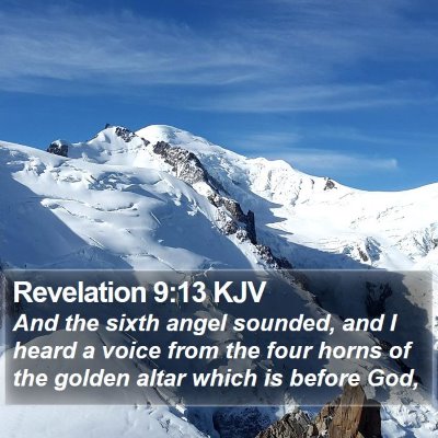 Revelation 9:13 KJV Bible Verse Image