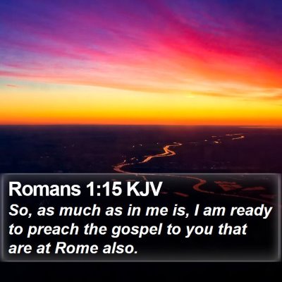 Romans 1:15 KJV Bible Verse Image