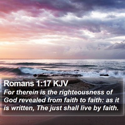 Romans 1:17 KJV Bible Verse Image