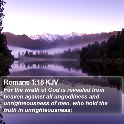 Romans 1:18 KJV Bible Verse Image