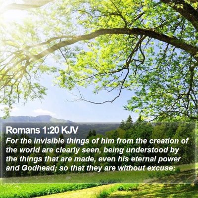Romans 1:20 KJV Bible Verse Image