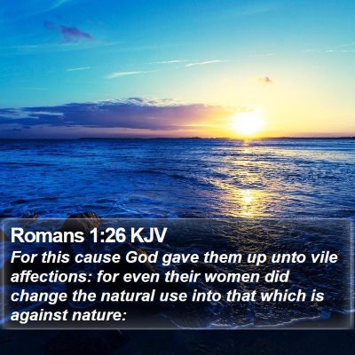 Romans 1:26 KJV Bible Verse Image
