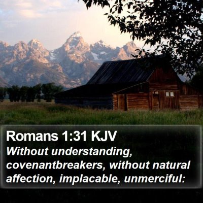 Romans 1:31 KJV Bible Verse Image