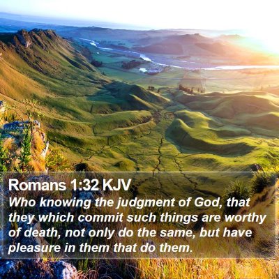 Romans 1:32 KJV Bible Verse Image