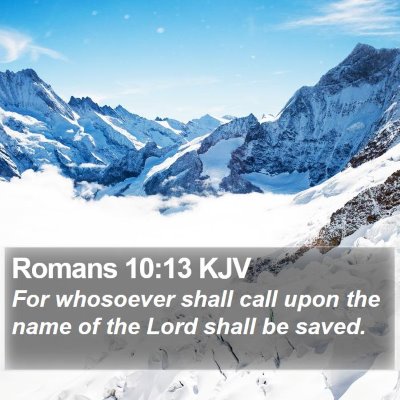Romans 10:13 KJV Bible Verse Image