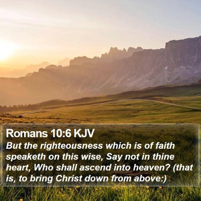 Romans 10:6 KJV Bible Verse Image