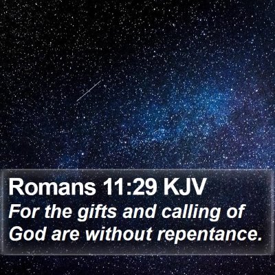 Romans 11:29 KJV Bible Verse Image