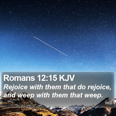 Romans 12:15 KJV Bible Verse Image