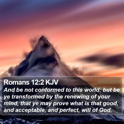 Romans 12:2 KJV Bible Verse Image